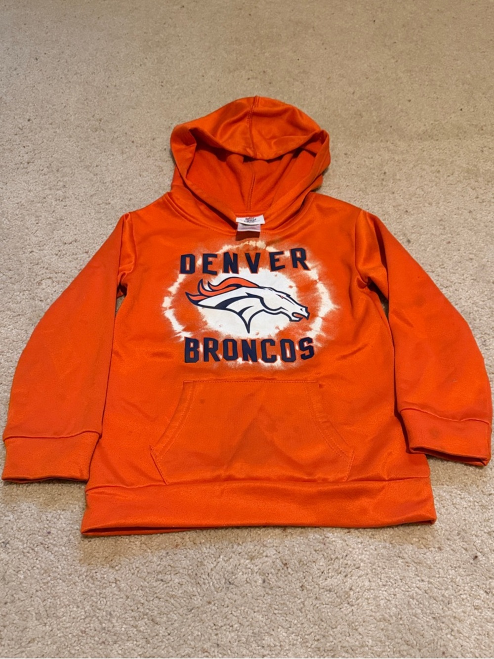 NFL Denver Broncos Orange Pullover Hoodie